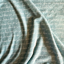 Load image into Gallery viewer, Jesus Loves Me Blanket (Blue)