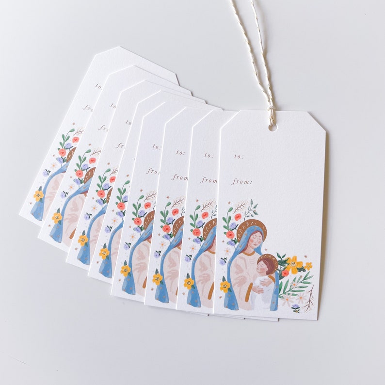 Madonna and Child Gift Tag Set