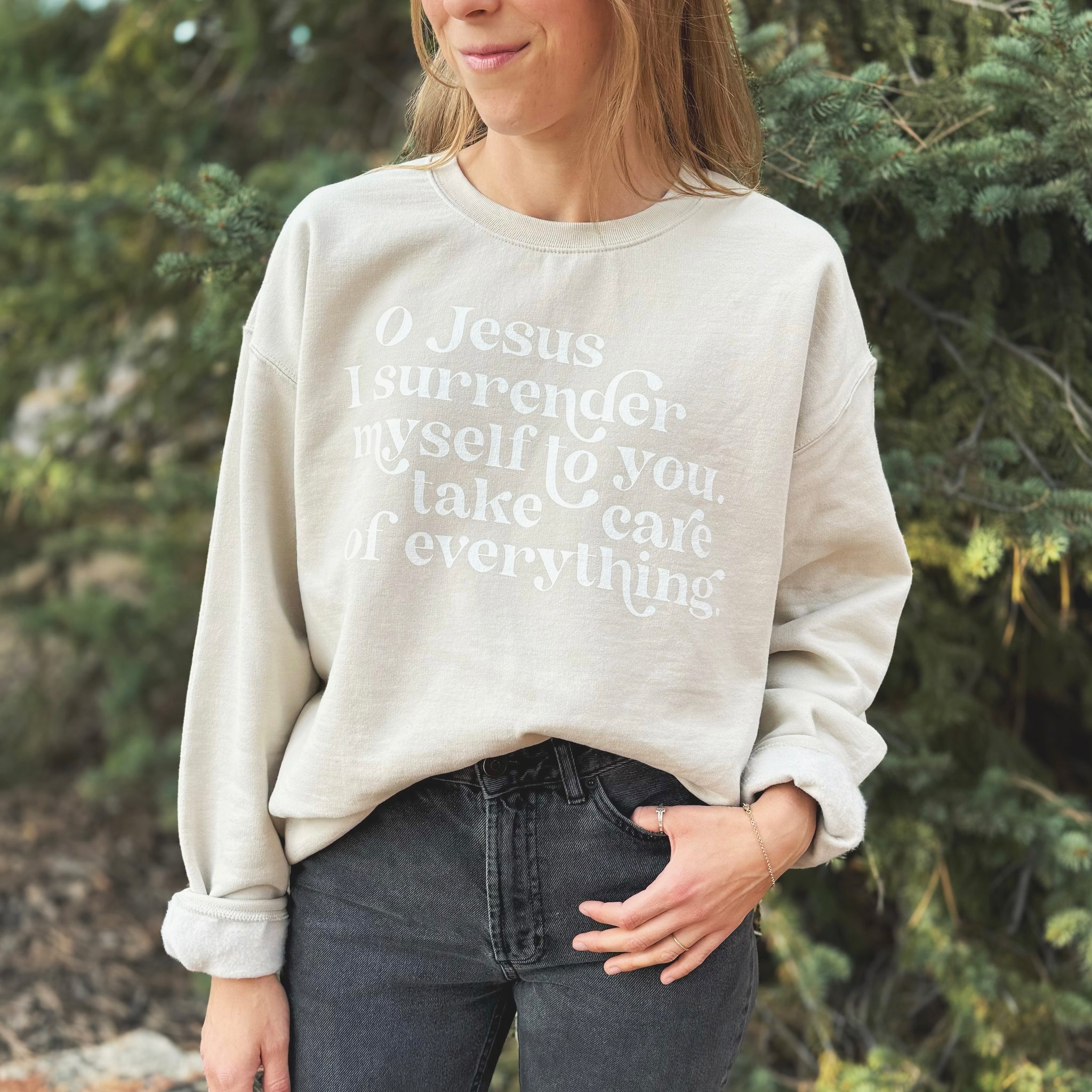 O Jesus I Surrender Crew – Gratia Design Co