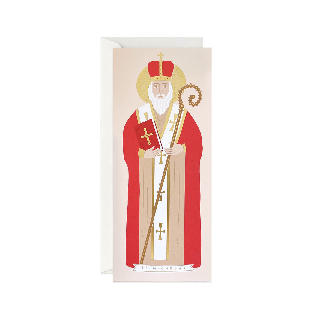 Gold St. Nicholas Card