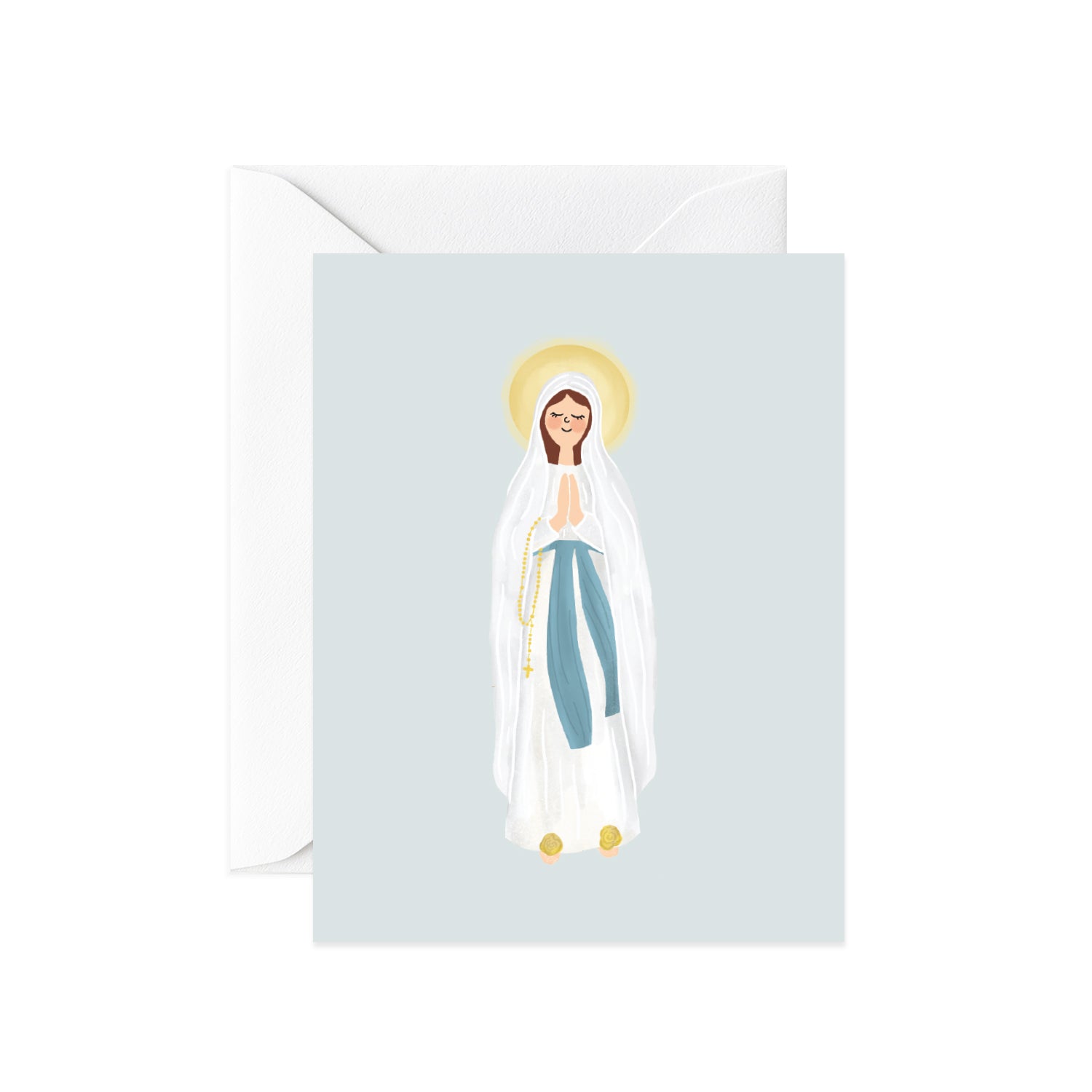 Our Lady of Lourdes Card – Gratia Design Co.