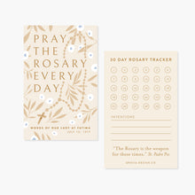 Load image into Gallery viewer, Rosary Tracker Card
