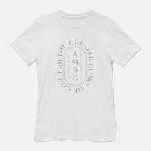 Load image into Gallery viewer, For The Greater Glory of God AMDG T-Shirt

